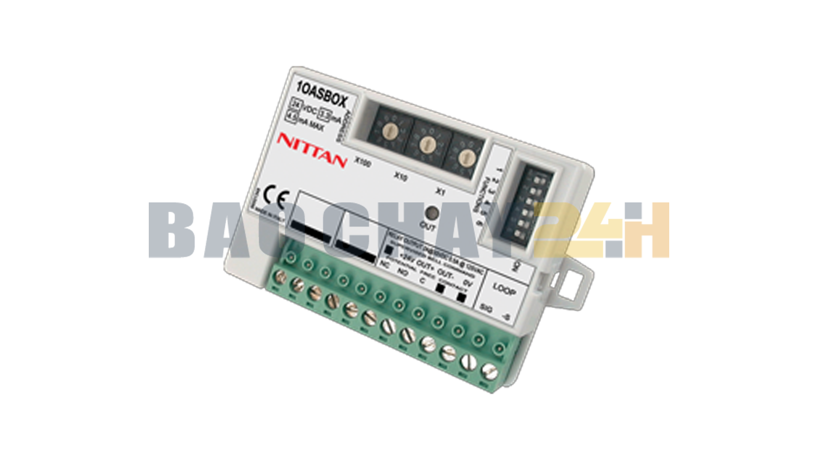 1O-ASBOX Module điều khiển một ngõ ra Nittan được thiết kế đặc biệt để tích hợp liền mạch với các hệ thống báo cháy địa chỉ sử dụng giao thức Sensortec