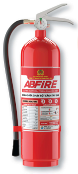 BÌNH CHỮA CHÁY XÁCH TAY ABFIRE  DẠNG BỘT ABC 8KG